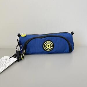 Kipling Cute Pencil Pouch with Monkey Charm NWT